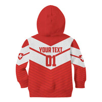 Custom Switzerland 2024 Football Kid Hoodie Rossocrociati Go Champions - Wonder Print Shop
