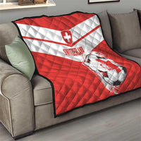 Switzerland 2024 Football Quilt Rossocrociati Go Champions - Wonder Print Shop
