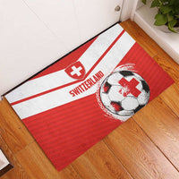 Switzerland 2024 Football Rubber Doormat Rossocrociati Go Champions - Wonder Print Shop