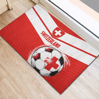 Switzerland 2024 Football Rubber Doormat Rossocrociati Go Champions - Wonder Print Shop