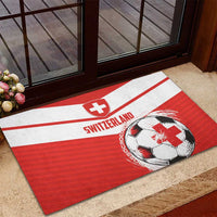 Switzerland 2024 Football Rubber Doormat Rossocrociati Go Champions - Wonder Print Shop