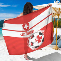 Switzerland 2024 Football Sarong Rossocrociati Go Champions - Wonder Print Shop