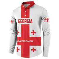 Custom Georgia 2024 Football Button Sweatshirt Come On Sakartvelo - Wonder Print Shop