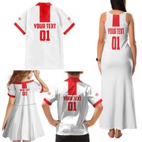 Custom Georgia 2024 Football Family Matching Tank Maxi Dress and Hawaiian Shirt Come On Sakartvelo - Wonder Print Shop