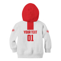 Custom Georgia 2024 Football Kid Hoodie Come On Sakartvelo - Wonder Print Shop