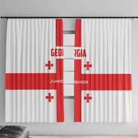 Georgia 2024 Football Window Curtain Come On Sakartvelo - Wonder Print Shop