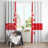 Georgia 2024 Football Window Curtain Come On Sakartvelo - Wonder Print Shop
