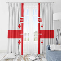 Georgia 2024 Football Window Curtain Come On Sakartvelo - Wonder Print Shop