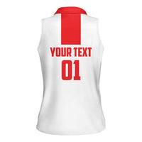 Custom Georgia 2024 Football Women Sleeveless Polo Shirt Come On Sakartvelo - Wonder Print Shop