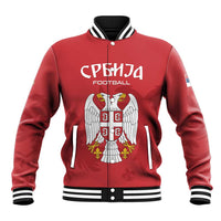 Custom Serbia 2024 Football Baseball Jacket Srbija Go Champions - Wonder Print Shop
