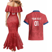 Custom Serbia 2024 Football Couples Matching Mermaid Dress and Hawaiian Shirt Srbija Go Champions - Wonder Print Shop