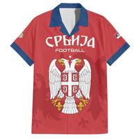 Custom Serbia 2024 Football Family Matching Short Sleeve Bodycon Dress and Hawaiian Shirt Srbija Go Champions - Wonder Print Shop