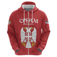 Custom Serbia 2024 Football Hoodie Srbija Go Champions - Wonder Print Shop