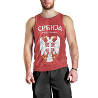 Custom Serbia 2024 Football Men Tank Top Srbija Go Champions - Wonder Print Shop