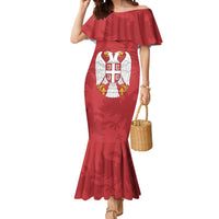 Custom Serbia 2024 Football Mermaid Dress Srbija Go Champions - Wonder Print Shop