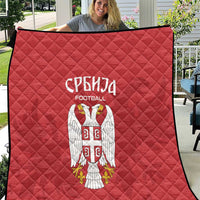 Serbia 2024 Football Quilt Srbija Go Champions - Wonder Print Shop