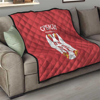 Serbia 2024 Football Quilt Srbija Go Champions - Wonder Print Shop