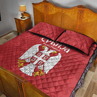 Serbia 2024 Football Quilt Bed Set Srbija Go Champions - Wonder Print Shop