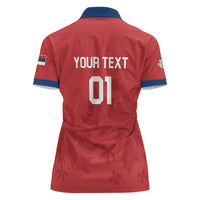 Custom Serbia 2024 Football Women Polo Shirt Srbija Go Champions - Wonder Print Shop