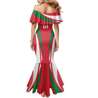 Custom Hungary 2024 Football Family Matching Mermaid Dress and Hawaiian Shirt Hajra Magyarok - Wonder Print Shop