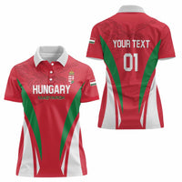 Custom Hungary 2024 Football Women Polo Shirt Hajra Magyarok - Wonder Print Shop