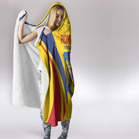 Romania 2024 Football Hooded Blanket Come On Tricolorii