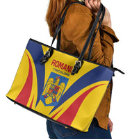 Romania 2024 Football Leather Tote Bag Come On Tricolorii - Wonder Print Shop