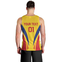 Custom Romania 2024 Football Men Tank Top Come On Tricolorii - Wonder Print Shop