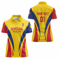 Custom Romania 2024 Football Women Polo Shirt Come On Tricolorii - Wonder Print Shop