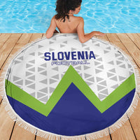 Slovenia 2024 Football Beach Blanket Slovenija Go Champions - Wonder Print Shop
