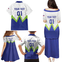 Custom Slovenia 2024 Football Family Matching Puletasi and Hawaiian Shirt Slovenija Go Champions - Wonder Print Shop