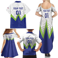 Custom Slovenia 2024 Football Family Matching Summer Maxi Dress and Hawaiian Shirt Slovenija Go Champions - Wonder Print Shop