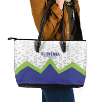 Slovenia 2024 Football Leather Tote Bag Slovenija Go Champions - Wonder Print Shop