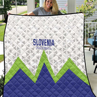 Slovenia 2024 Football Quilt Slovenija Go Champions - Wonder Print Shop