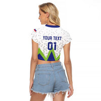 Custom Slovenia 2024 Football Raglan Cropped T Shirt Slovenija Go Champions - Wonder Print Shop