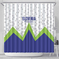 Slovenia 2024 Football Shower Curtain Slovenija Go Champions