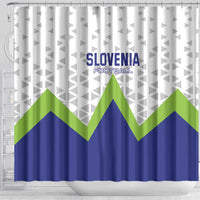 Slovenia 2024 Football Shower Curtain Slovenija Go Champions