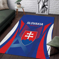 Slovakia 2024 Football Area Rug Slovenska Sokoli - Wonder Print Shop