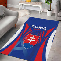 Slovakia 2024 Football Area Rug Slovenska Sokoli - Wonder Print Shop