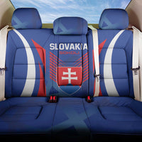 Slovakia 2024 Football Back Car Seat Cover Slovenska Sokoli - Wonder Print Shop