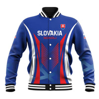 Custom Slovakia 2024 Football Baseball Jacket Slovenska Sokoli - Wonder Print Shop