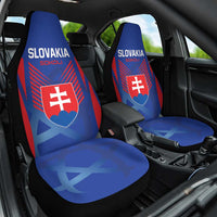 Slovakia 2024 Football Car Seat Cover Slovenska Sokoli - Wonder Print Shop