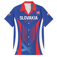 Custom Slovakia 2024 Football Family Matching Long Sleeve Bodycon Dress and Hawaiian Shirt Slovenska Sokoli - Wonder Print Shop