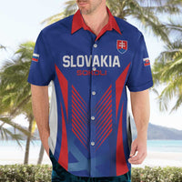 Custom Slovakia 2024 Football Hawaiian Shirt Slovenska Sokoli - Wonder Print Shop
