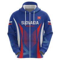 Custom Slovakia 2024 Football Hoodie Slovenska Sokoli - Wonder Print Shop