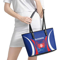 Slovakia 2024 Football Leather Tote Bag Slovenska Sokoli - Wonder Print Shop