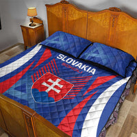 Slovakia 2024 Football Quilt Bed Set Slovenska Sokoli - Wonder Print Shop