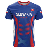 Custom Slovakia 2024 Football T Shirt Slovenska Sokoli - Wonder Print Shop