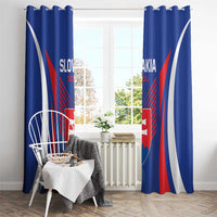 Slovakia 2024 Football Window Curtain Slovenska Sokoli - Wonder Print Shop