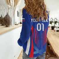 Custom Slovakia 2024 Football Women Casual Shirt Slovenska Sokoli - Wonder Print Shop